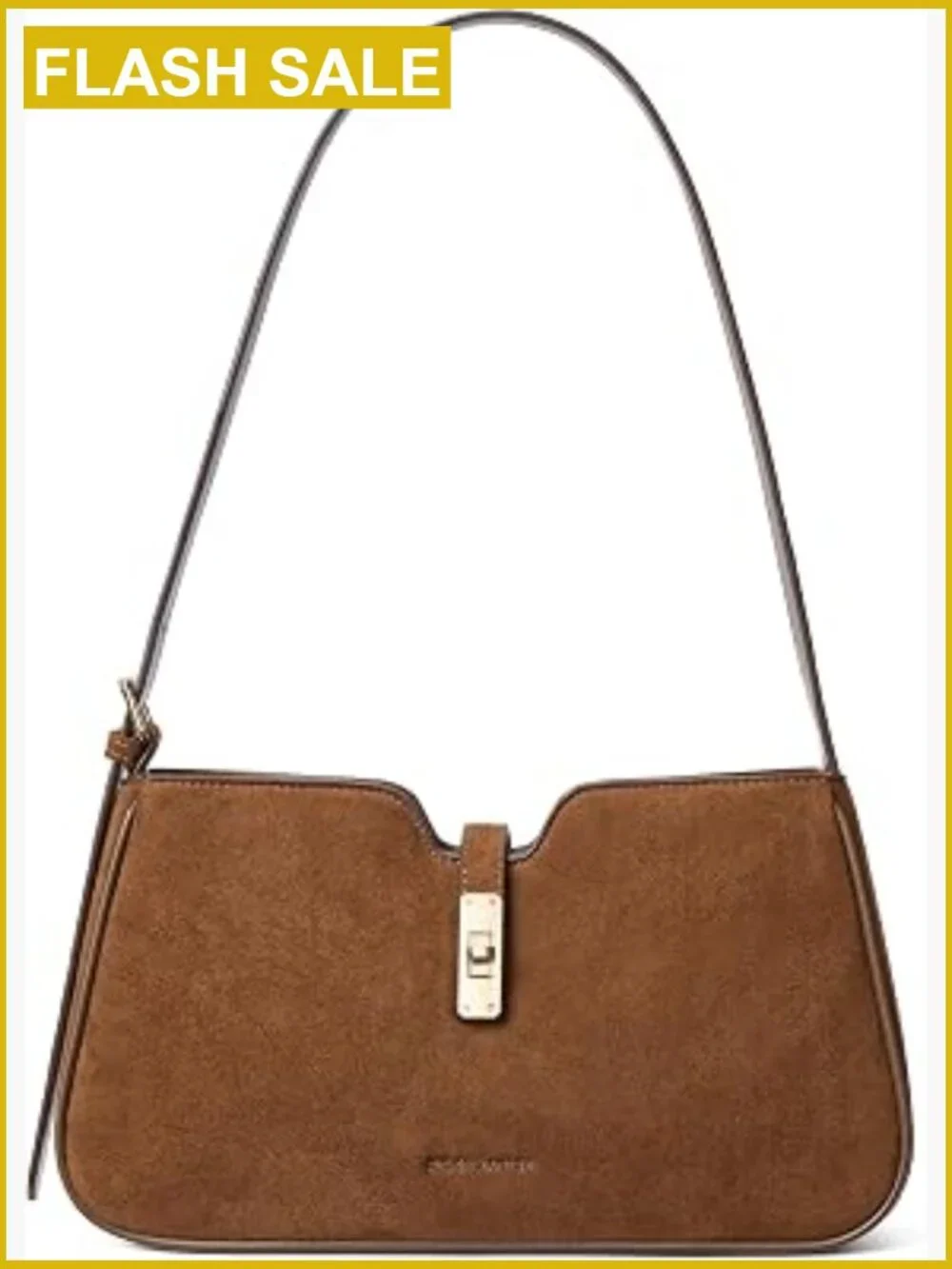 Vegan Leather Hobo Shoulder Bag with Adjustable Strap